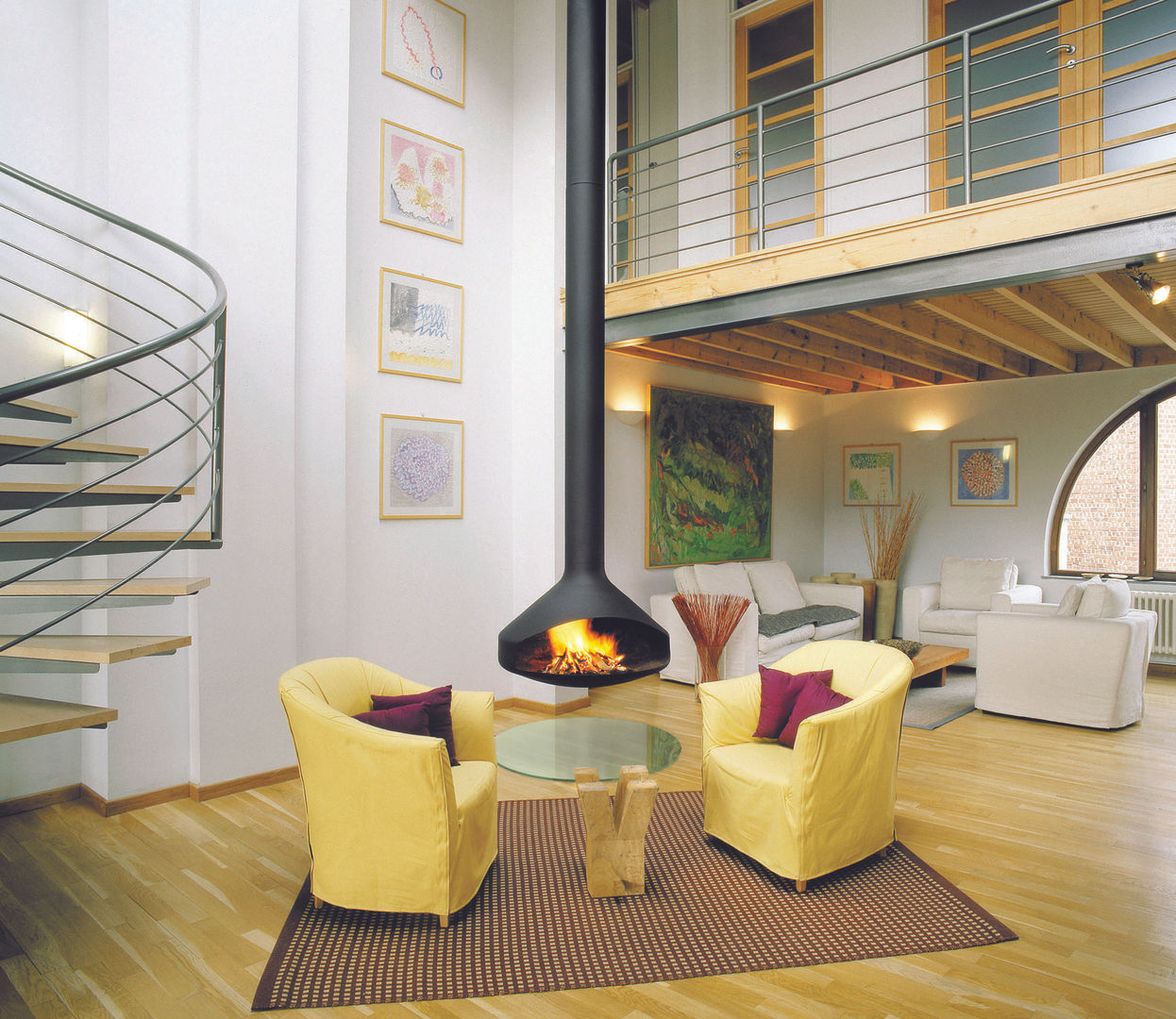 homify Modern living room Fireplaces & accessories