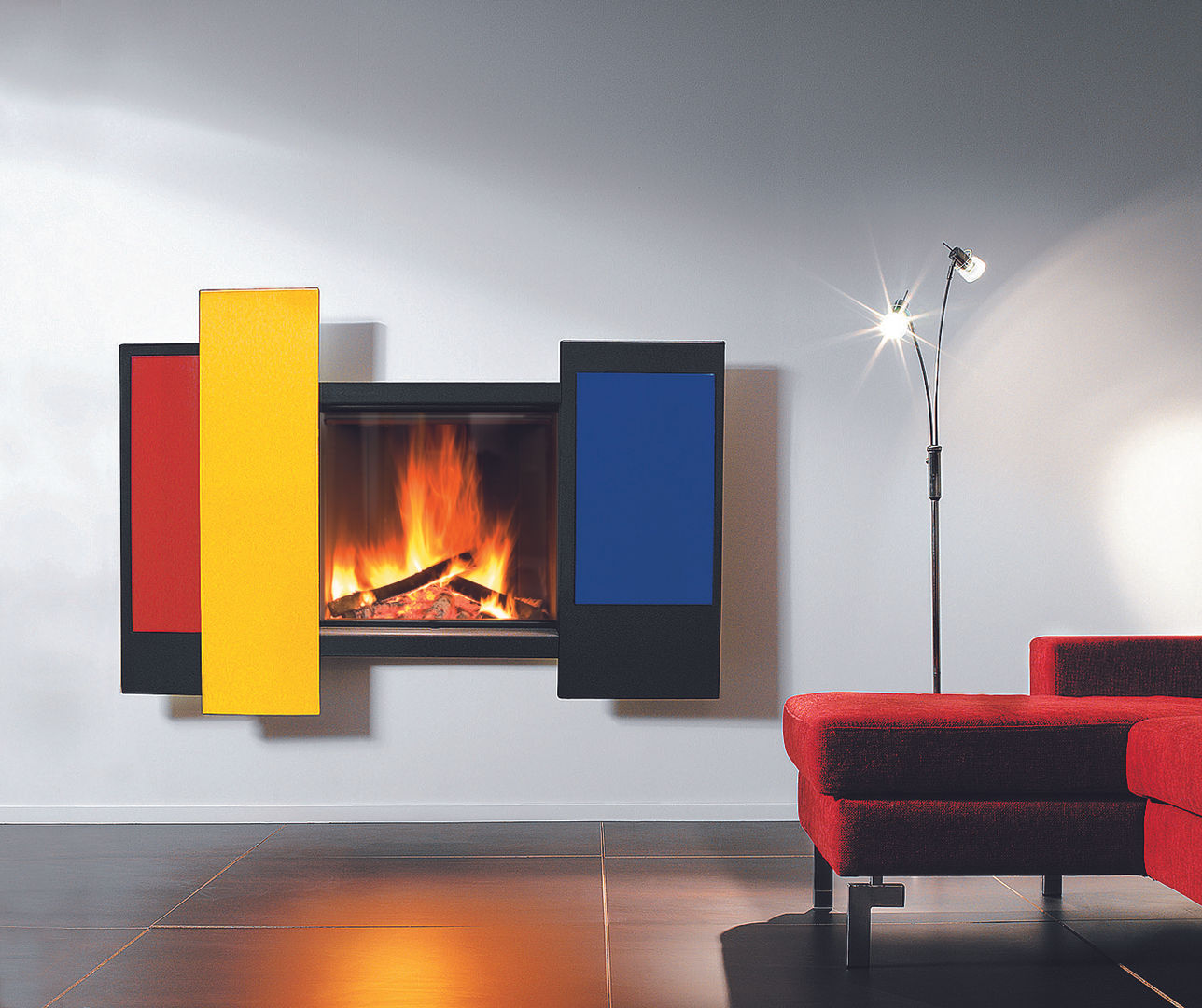 homify Modern living room Fireplaces & accessories