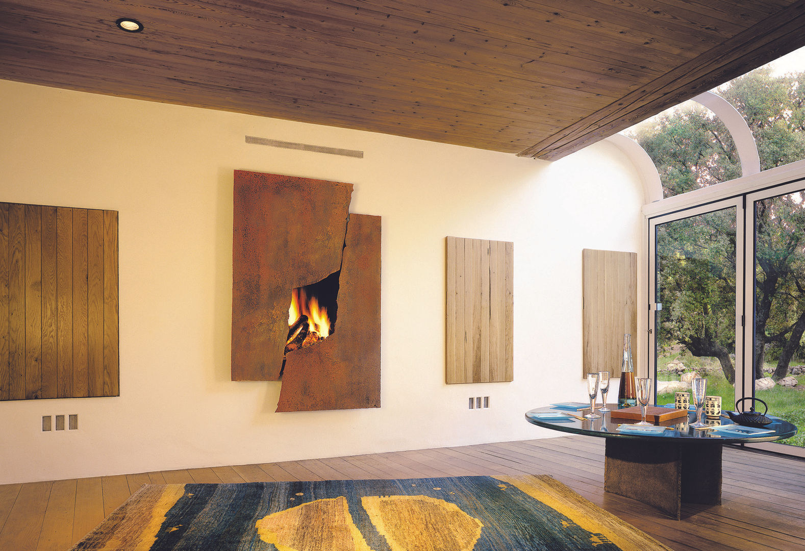 homify Modern living room Fireplaces & accessories