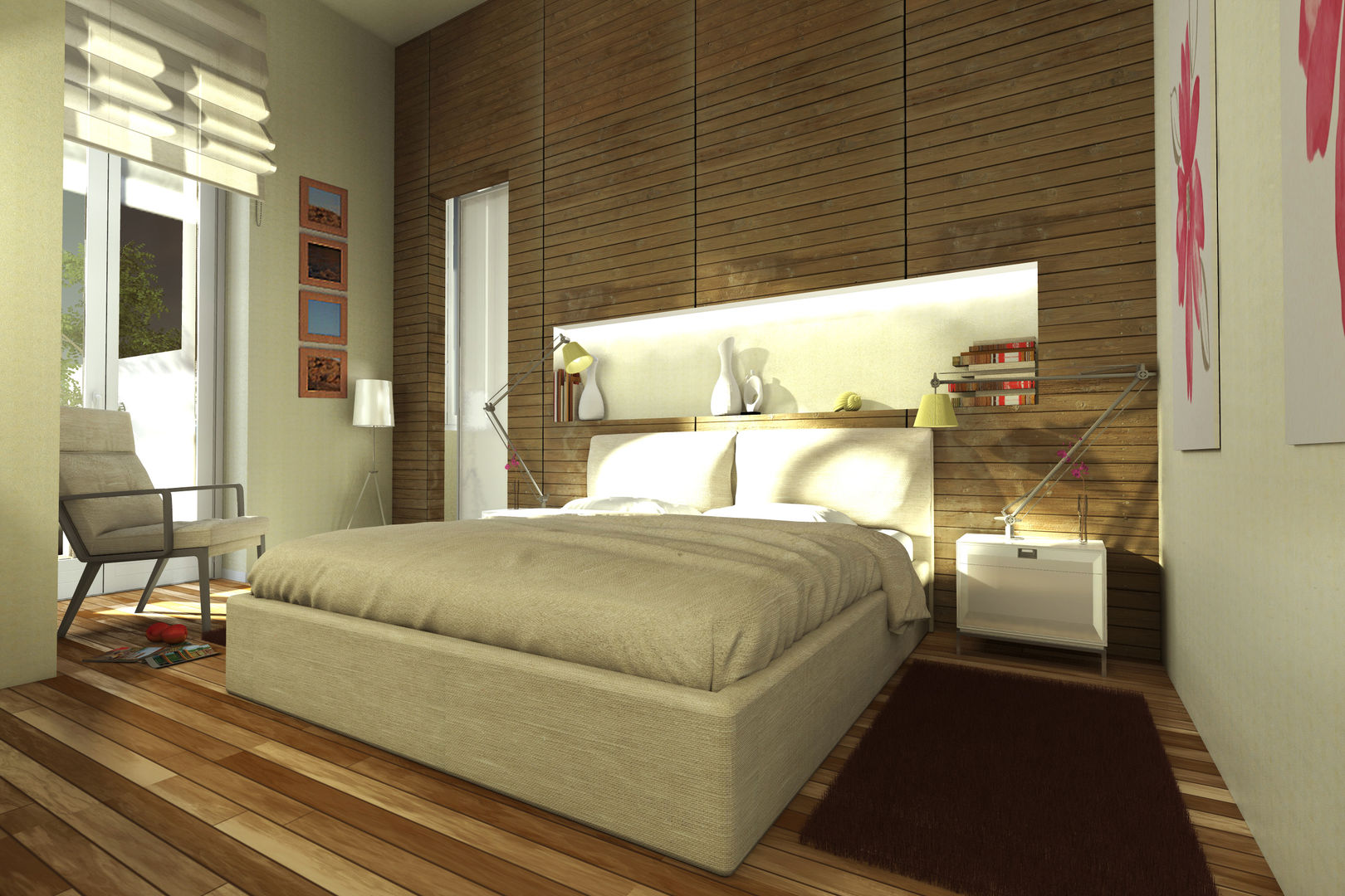 Virtual home staging , Studio di Architettura Tundo Studio di Architettura Tundo Moderne slaapkamers