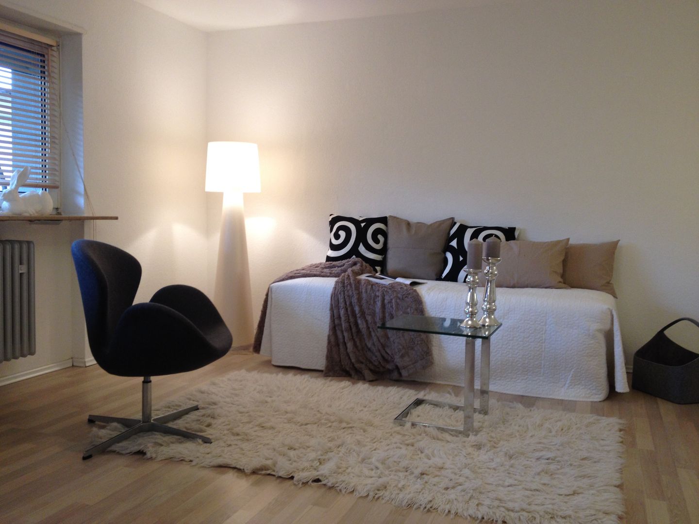 2-zimmer Wohnung in Wallstadt, Homestaging Sabine Wöppel Homestaging Sabine Wöppel Salas de estar modernas