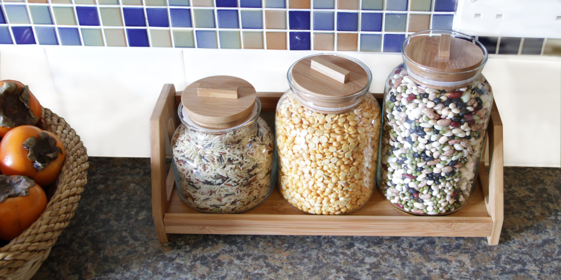 Glass Jars Woodquail Nowoczesna kuchnia Meble do przechowywania