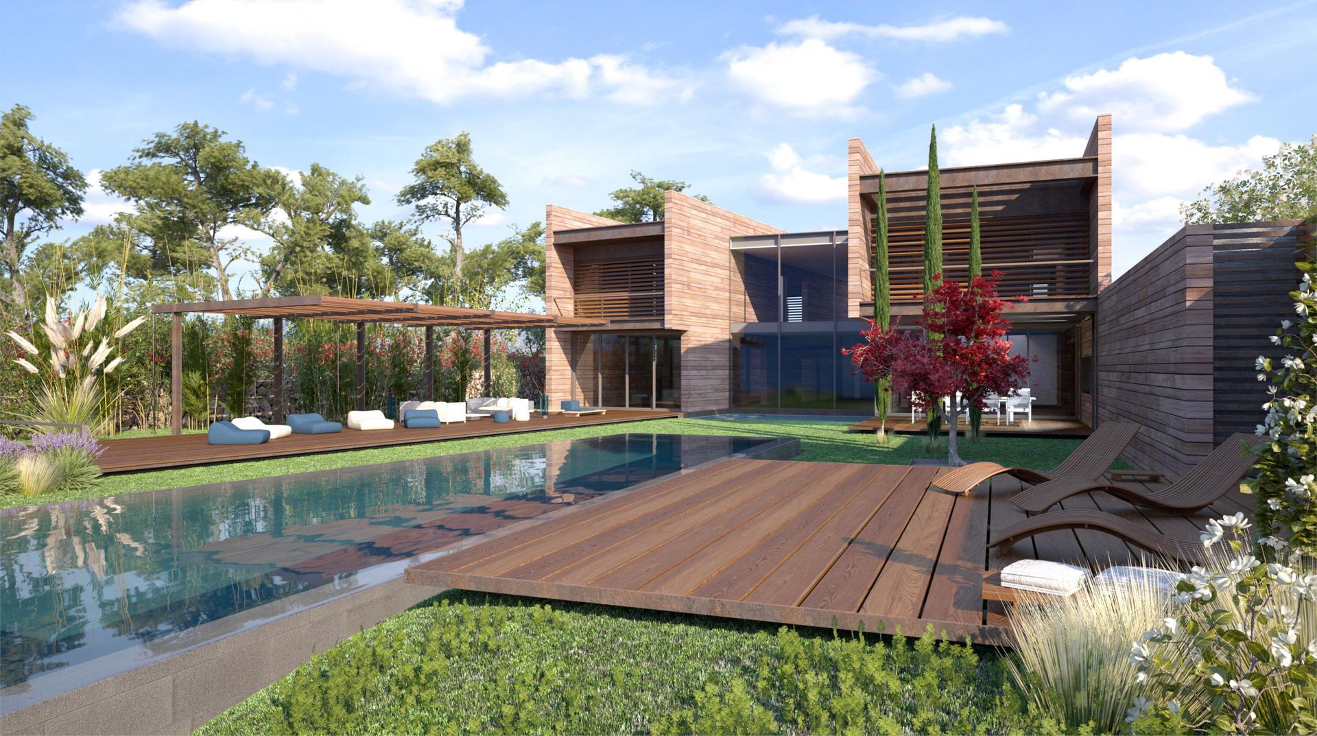 Perspectivas 3D - piscinas , Realistic-design Realistic-design 수영장