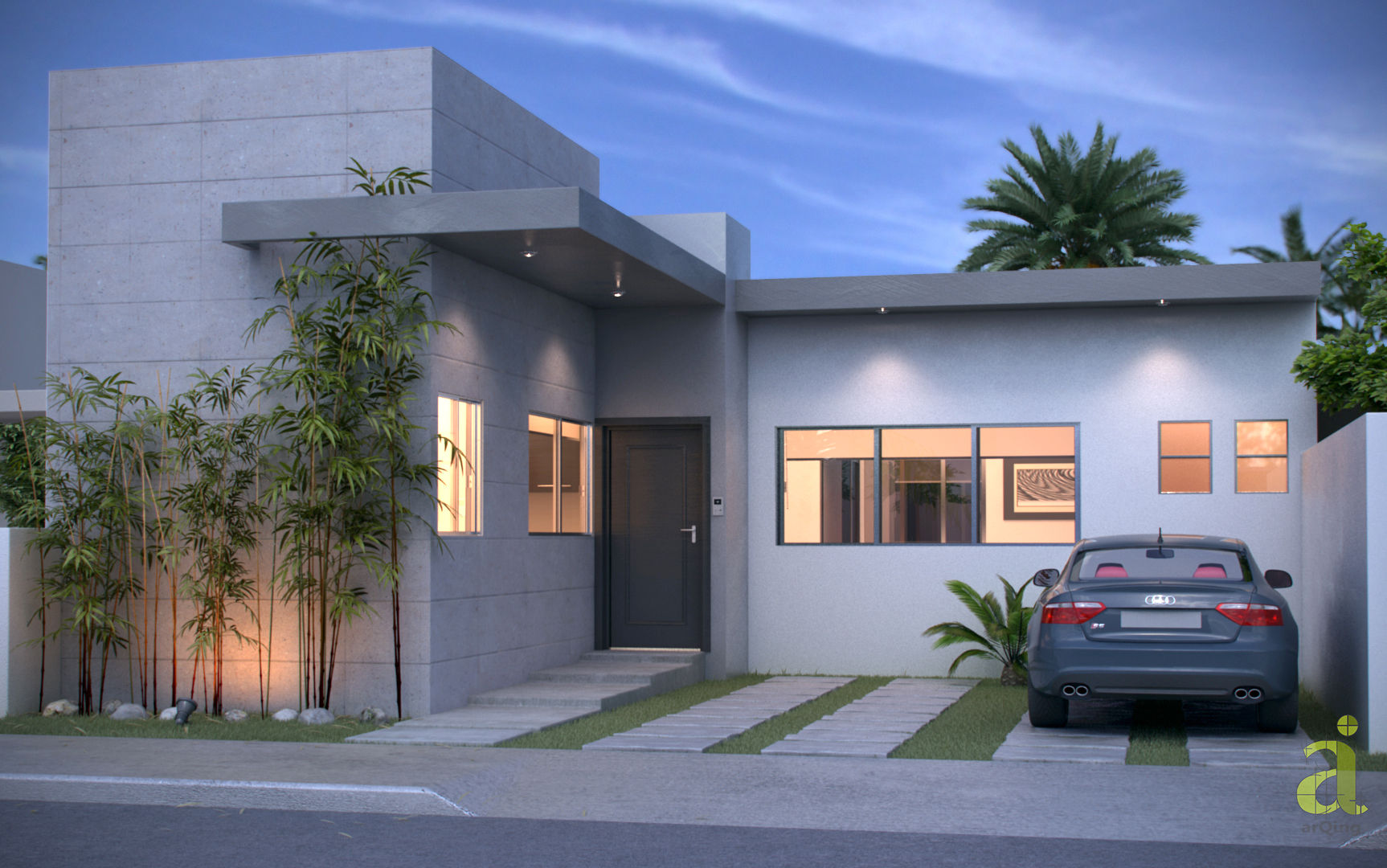 Casa en Las Palmas, Medellín, Ver., arQing arQing Minimalist houses