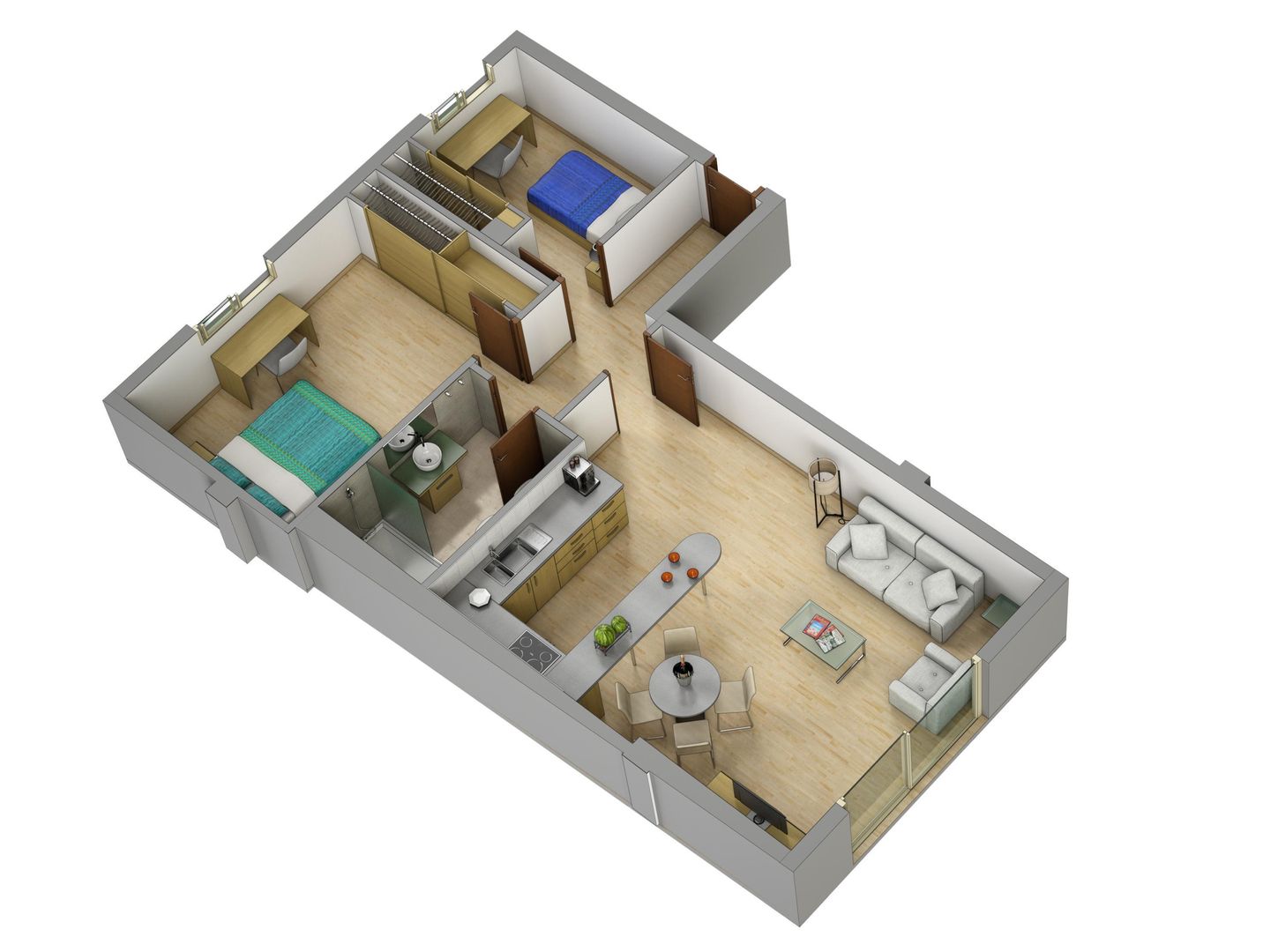 Planos de corte 3D , Realistic-design Realistic-design منازل
