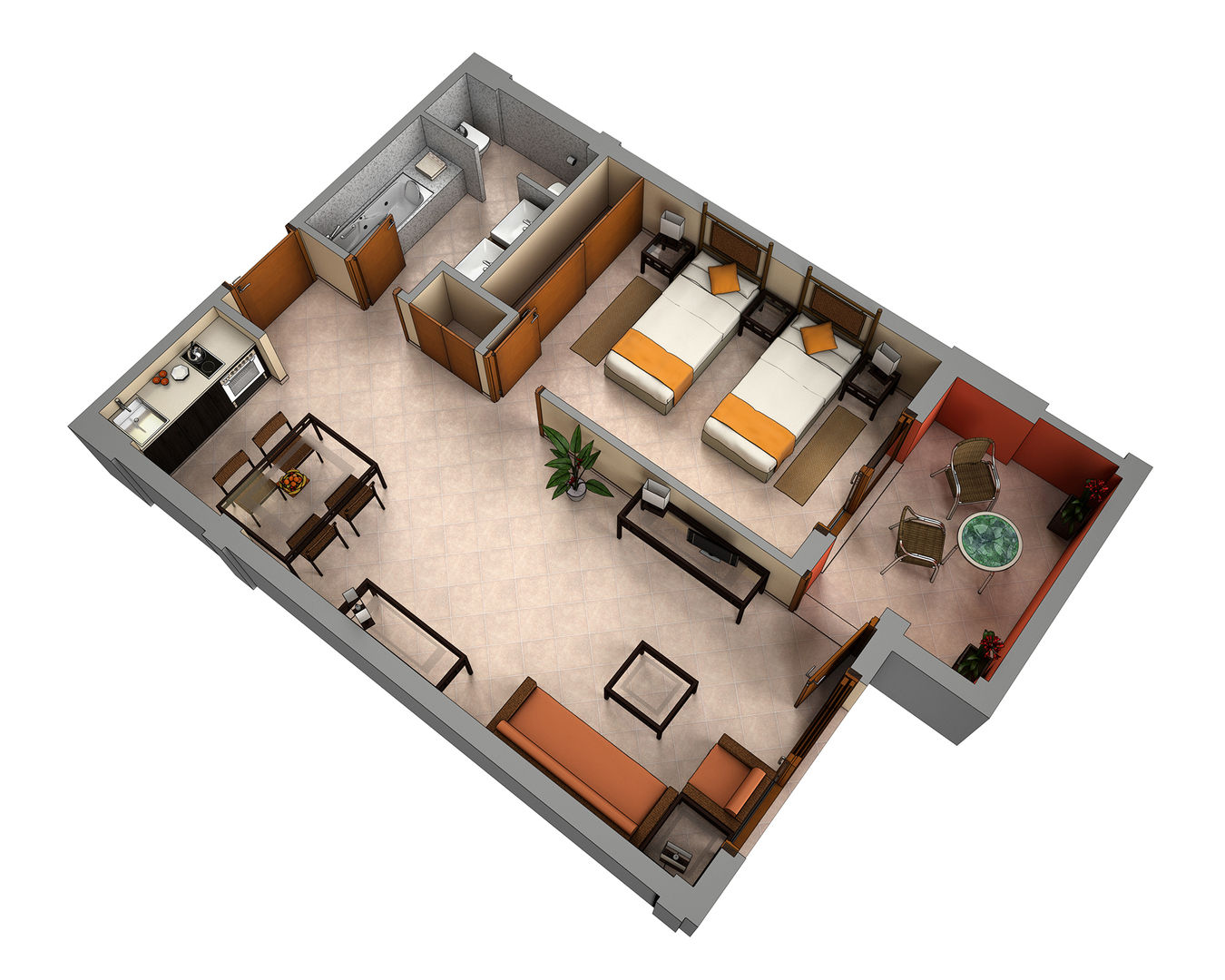 Planos de corte 3D , Realistic-design Realistic-design Huizen