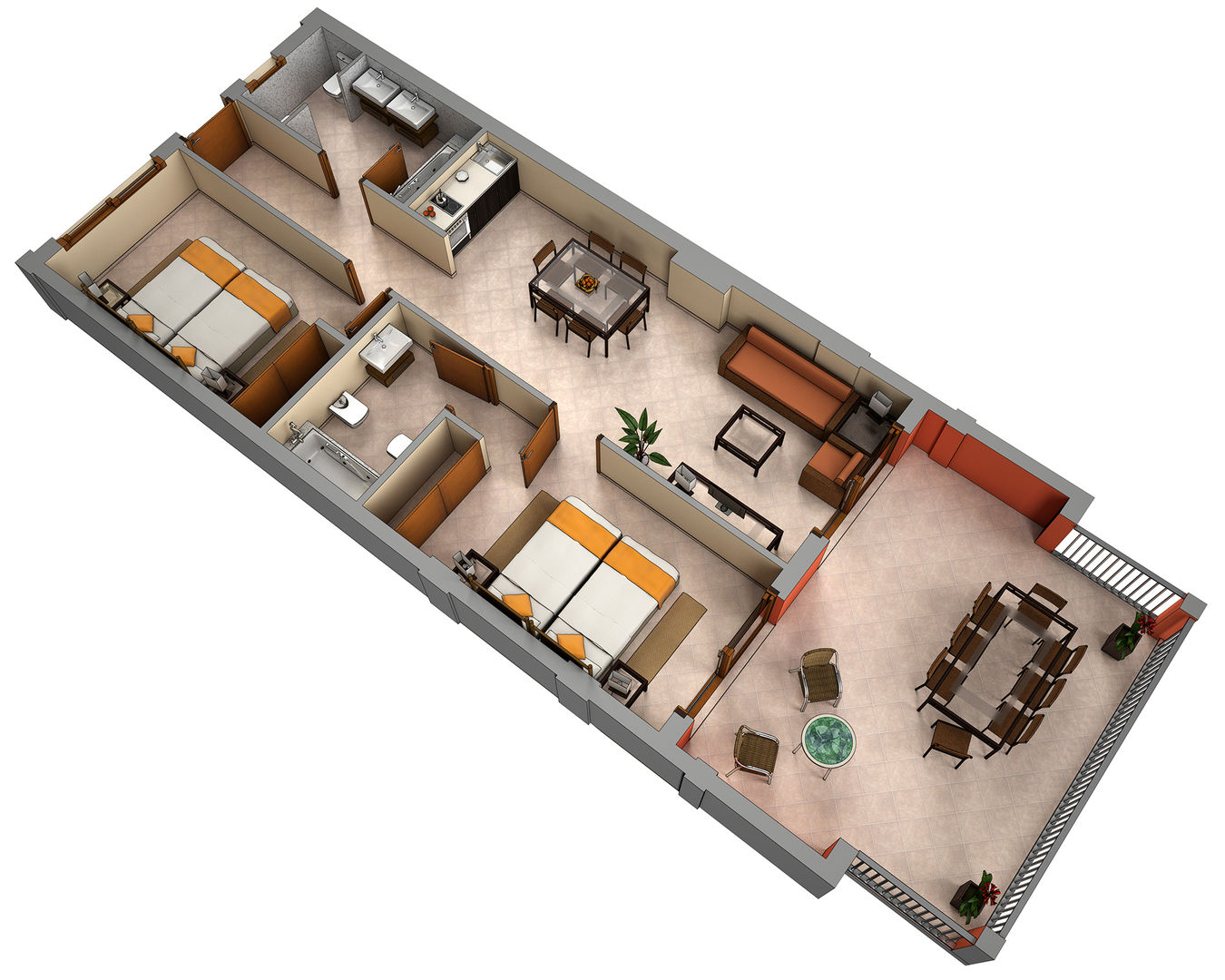 Planos de corte 3D , Realistic-design Realistic-design Houses