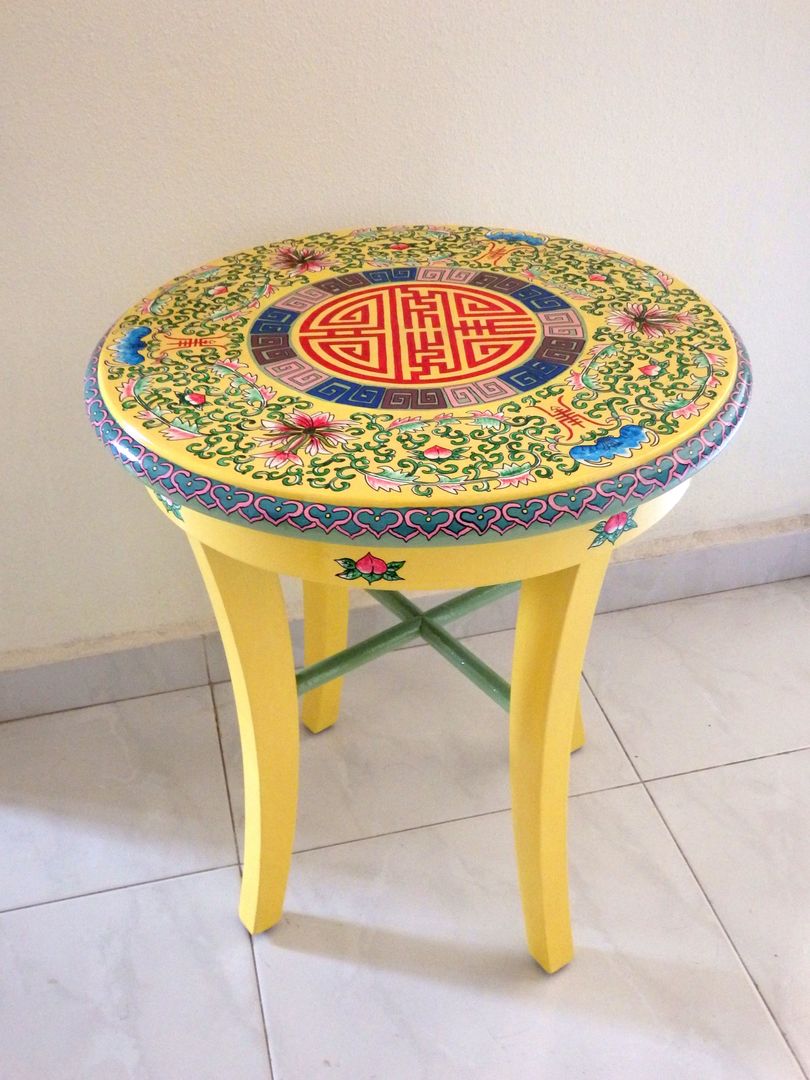 Chinoserie side table , Art From Junk Pte Ltd Art From Junk Pte Ltd Espacios