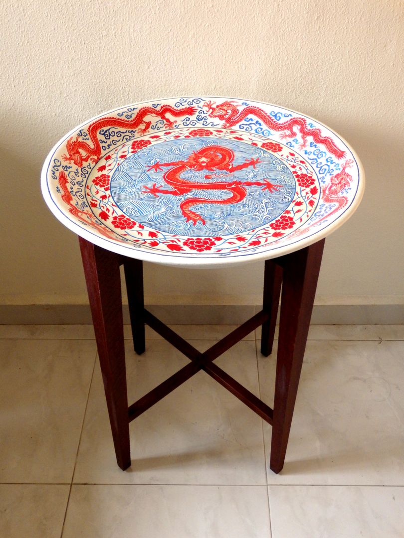 Dragon dish table, Art From Junk Pte Ltd Art From Junk Pte Ltd