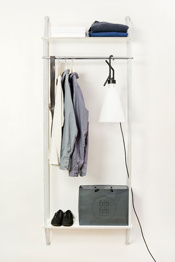 backpack wallshelf, fifti-fifti fifti-fifti Modern Living Room Shelves