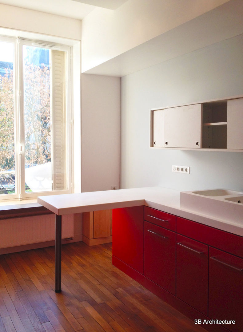 Appartement M03, 3B Architecture 3B Architecture Modern kitchen