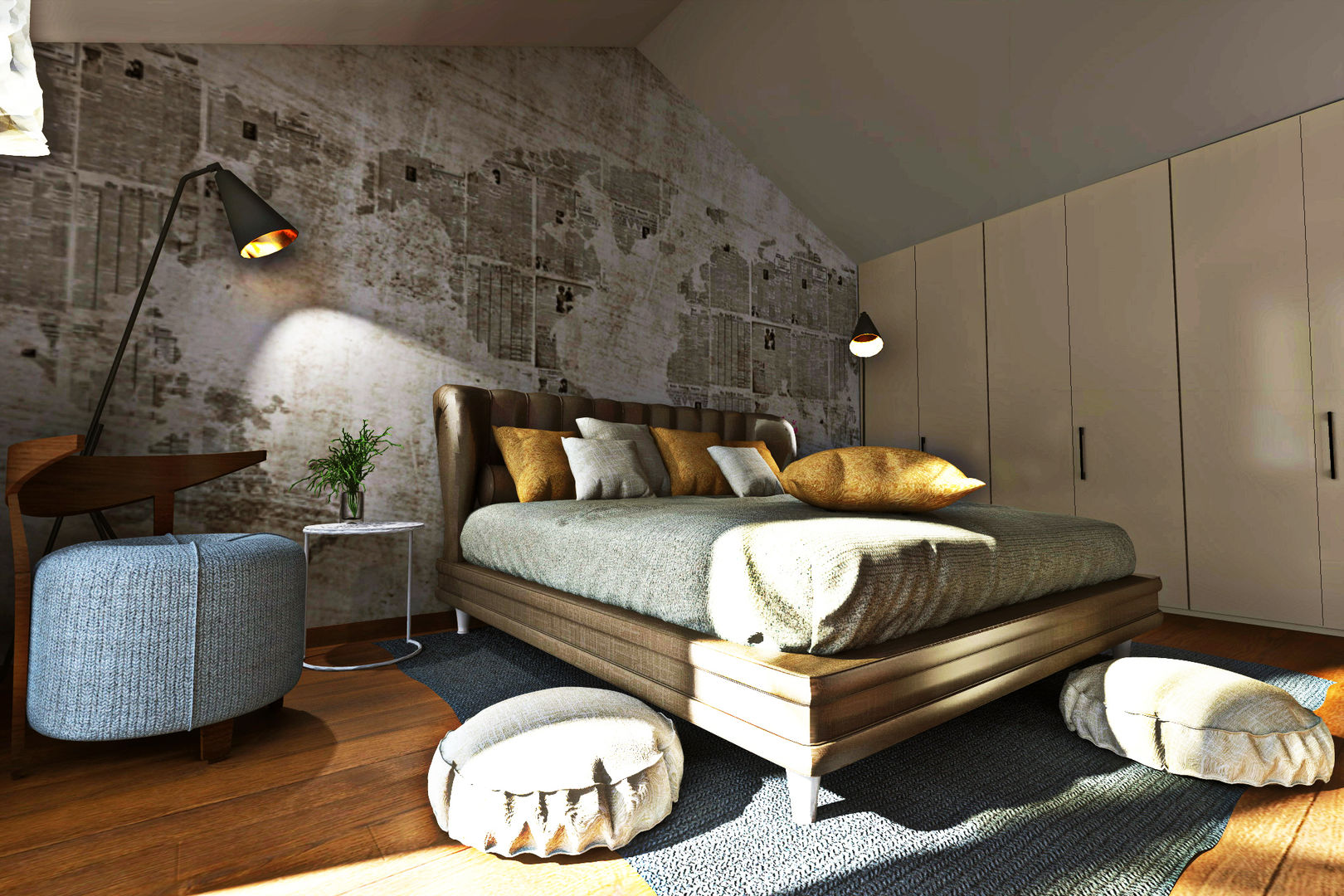 Virtual home staging , Studio di Architettura Tundo Studio di Architettura Tundo Moderne slaapkamers