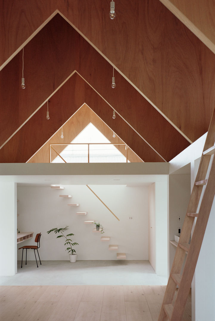 Koyanosumika, ma-style architects ma-style architects Minimalist corridor, hallway & stairs