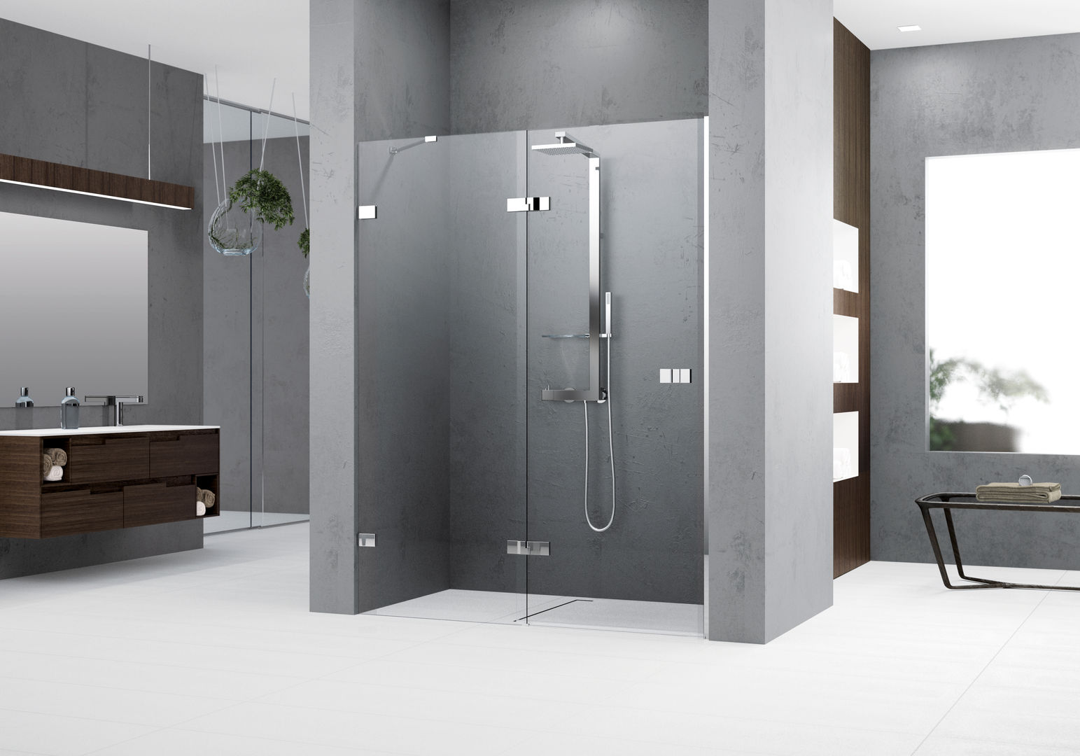 Douchewanden, Novellini Novellini Phòng tắm phong cách tối giản Bathtubs & showers