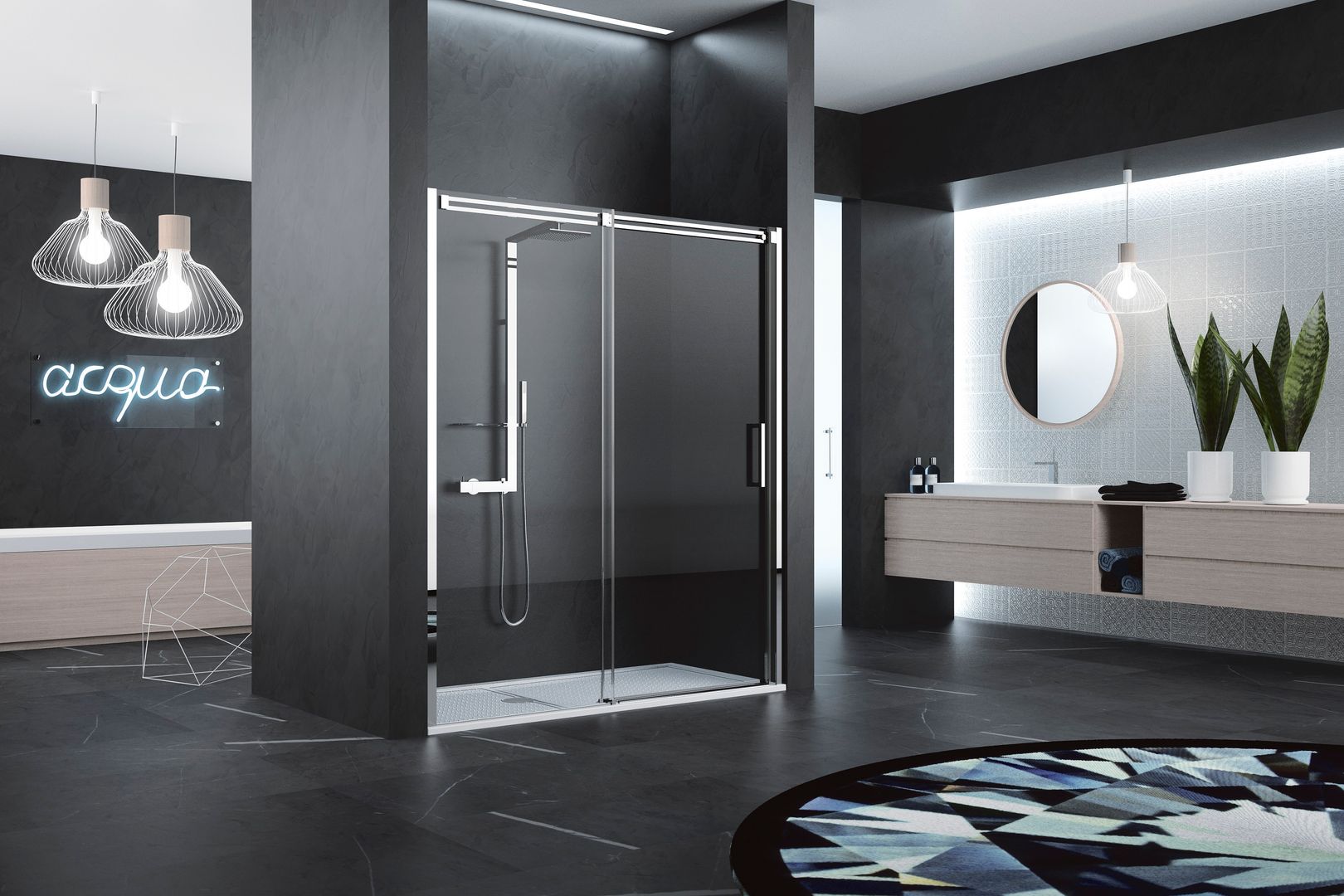 Douchewanden, Novellini Novellini Phòng tắm phong cách hiện đại Bathtubs & showers