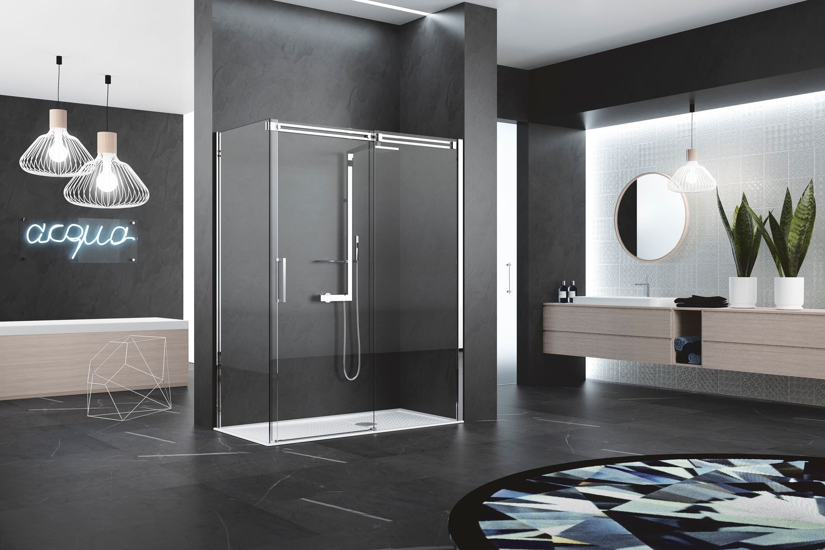 Douchewanden, Novellini Novellini Phòng tắm phong cách hiện đại Bathtubs & showers