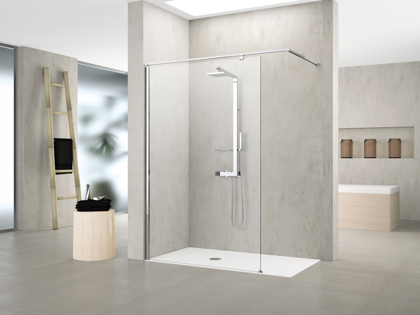 Inloopdouches, Novellini Novellini Modern style bathrooms Bathtubs & showers