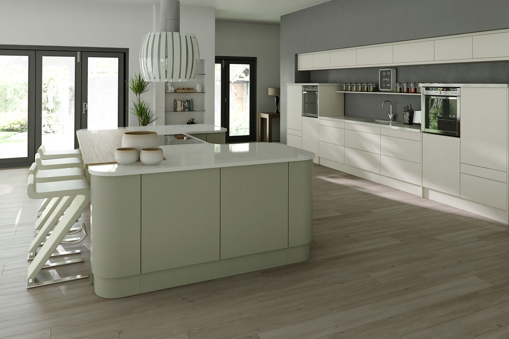 Bespoke Modern Kitchen Kitchens Continental Ltd Cozinhas modernas Armários e estantes