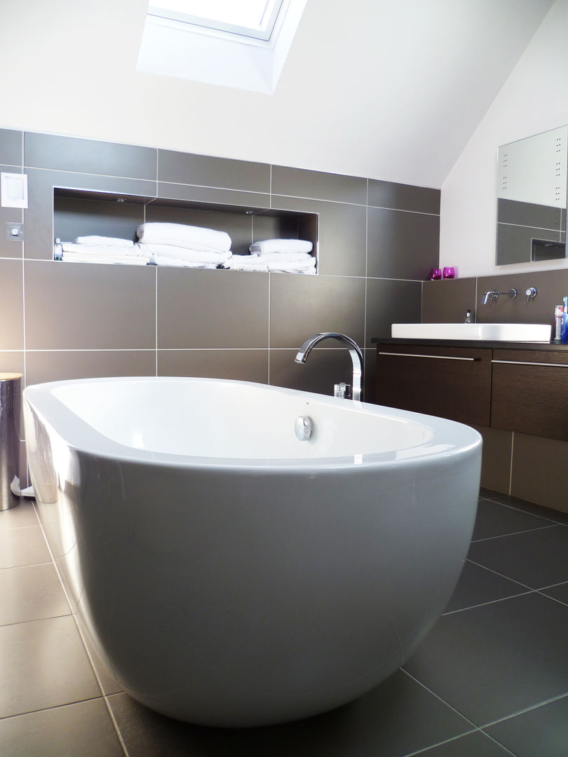 Streamside Close, Timperley, Altrincham, Capra Architects Capra Architects Modern Banyo Küvet & Duşlar