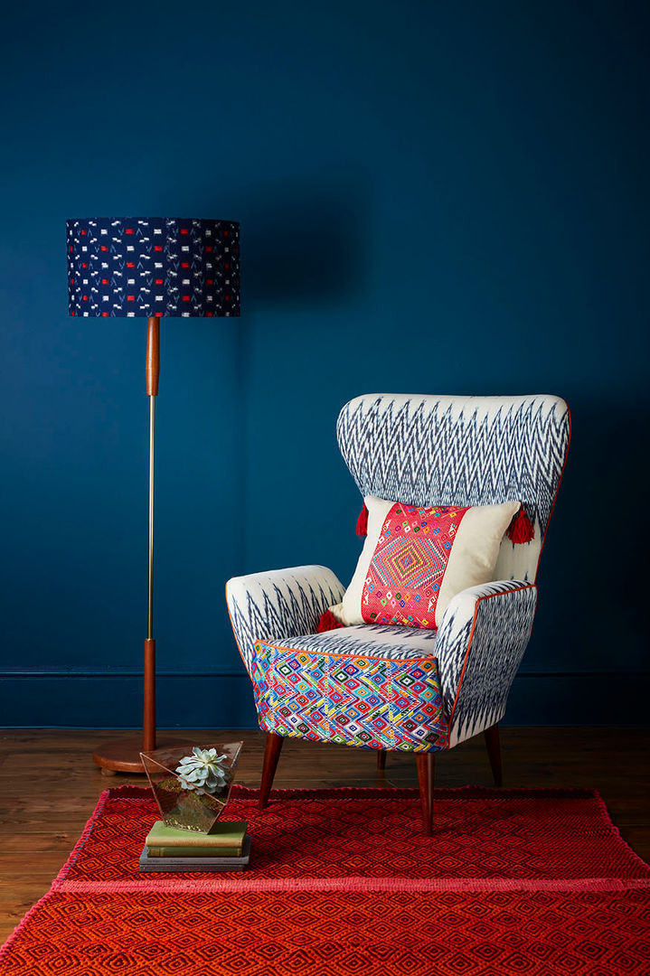 Caterina Ikat Wing Chair, A Rum Fellow A Rum Fellow Eclectic style living room Sofas & armchairs