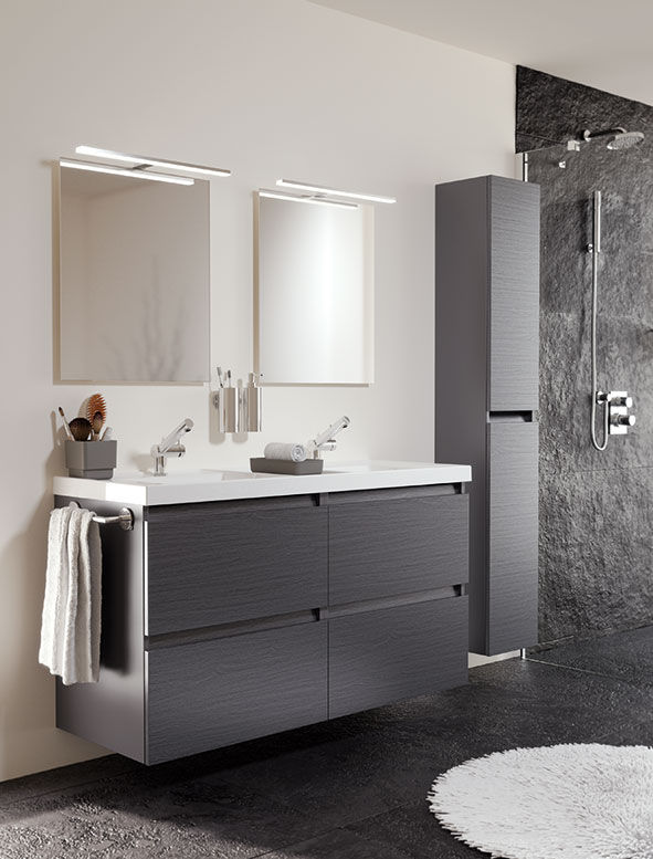 Muebles de baño b-box de Bath+, Sánchez Plá Sánchez Plá 모던스타일 욕실