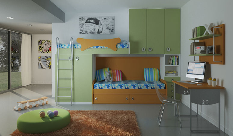 Sweet Night, AGUZZI DESIGN STUDIO AGUZZI DESIGN STUDIO Stanza dei bambini eclettica Armadi & Cassettiere