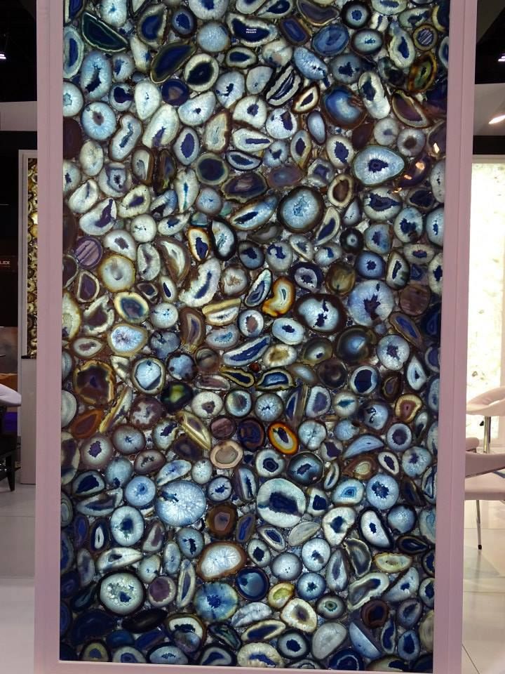 Blue Agate Wall Panel Stonesmiths - Redefining Stoneage Walls Wall & floor coverings