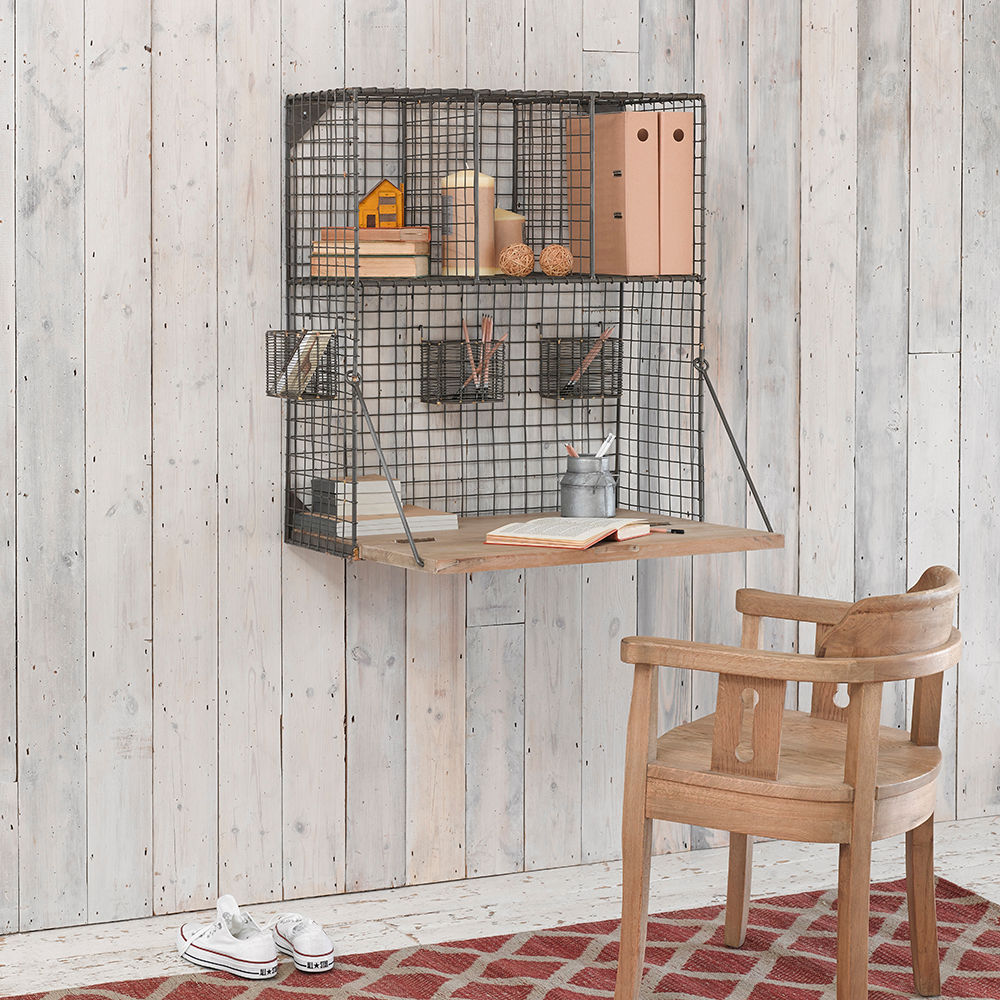 Birdie Mounted Desk homify Powierzchnie handlowe Pomieszczenia biurowe i magazynowe