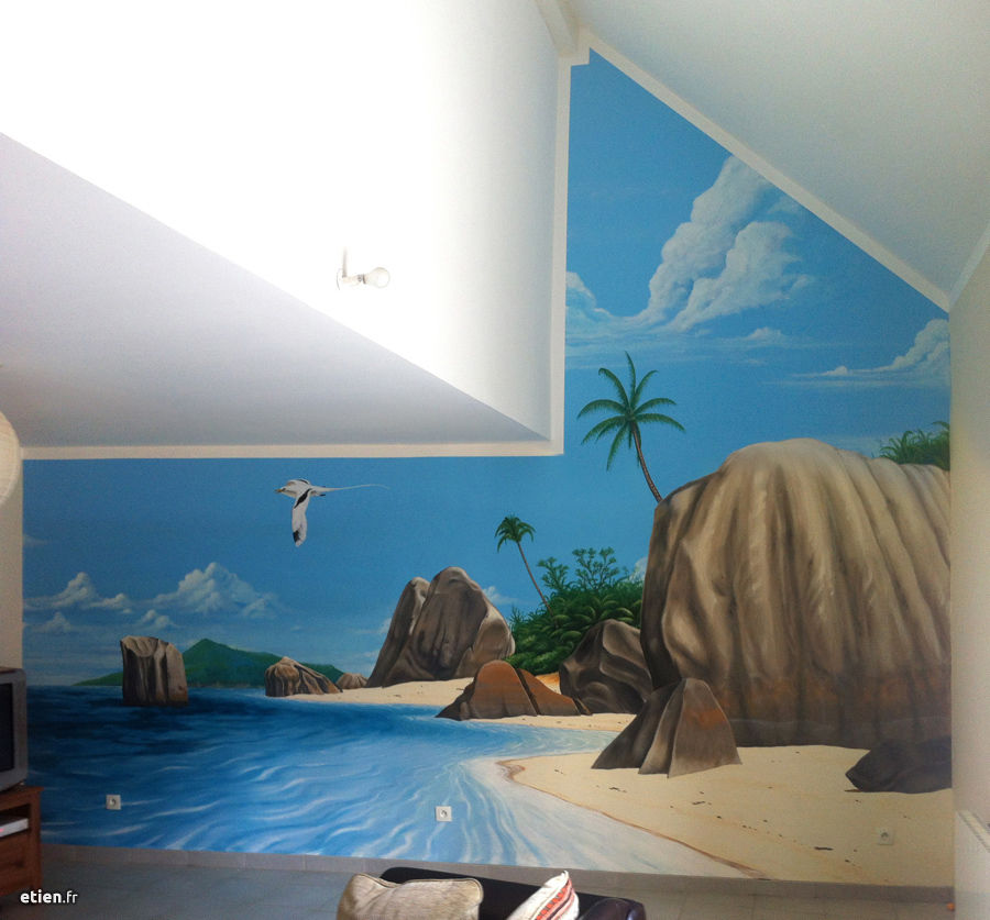 Fresque - Les Seychelles, Étien' Étien' Living room