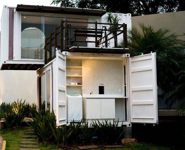 Loft-Container 20', Ferraro Habitat Ferraro Habitat Minimalistische Häuser