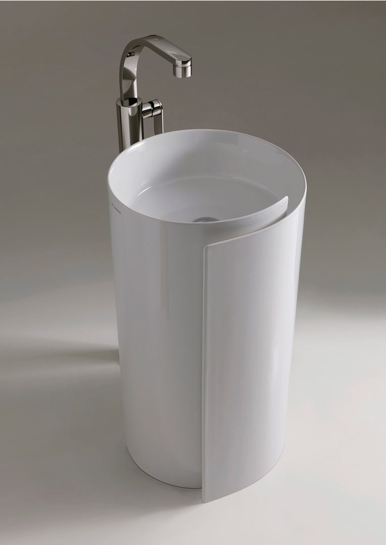 Monoroll - Design Nendo, Ceramica Flaminia Ceramica Flaminia Moderne Badezimmer Waschbecken