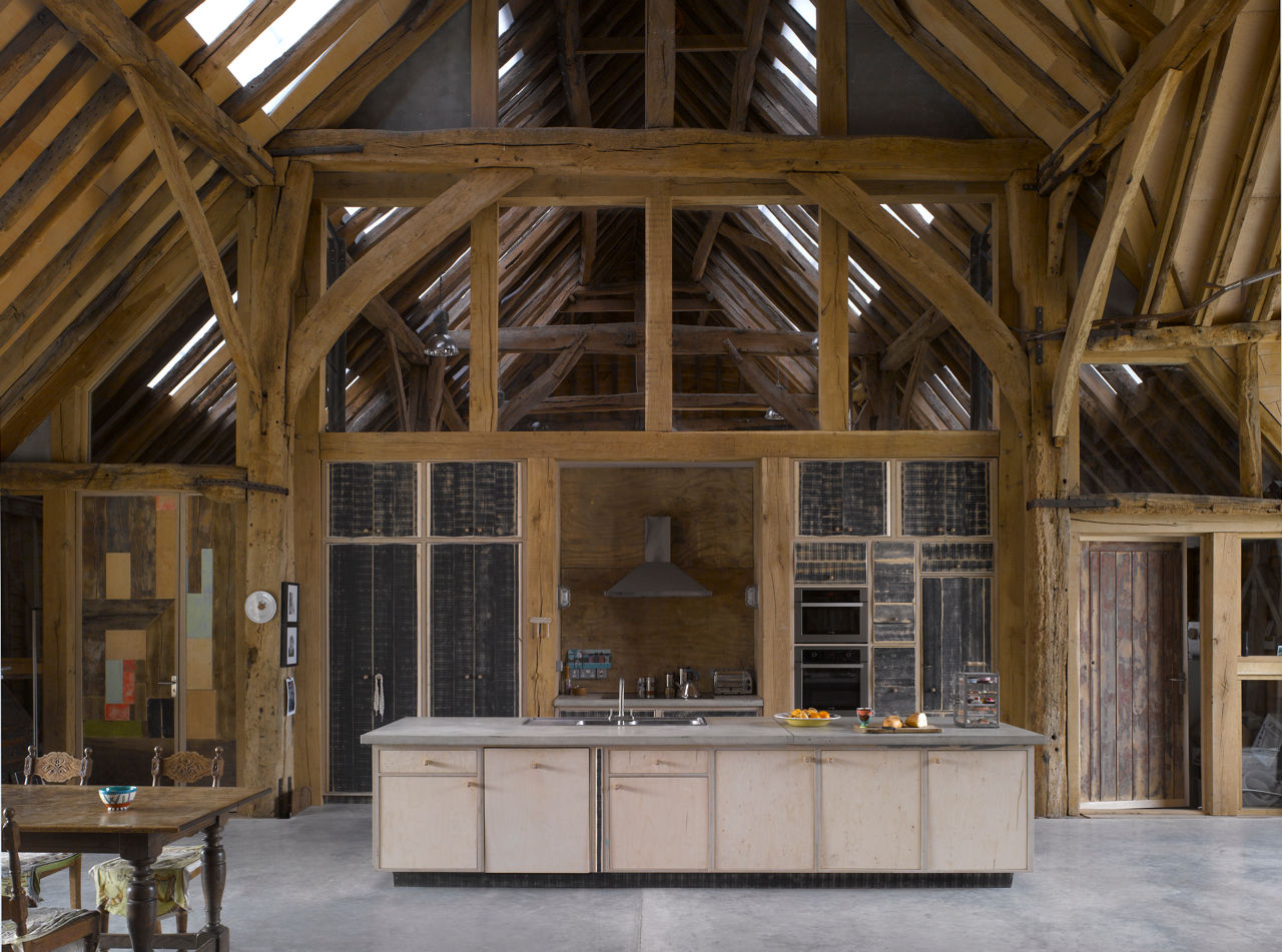 Feering Bury Farm Barn , Hudson Architects Hudson Architects Kitchen