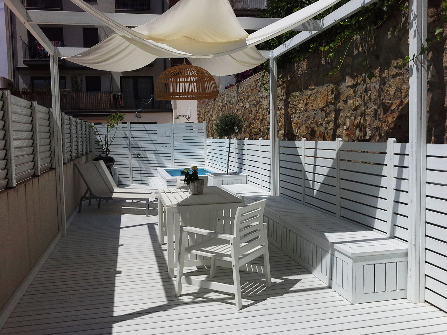 Antes y después terraza Sant Antoni de Calonge , Vicente Galve Studio Vicente Galve Studio Mediterranean style balcony, veranda & terrace