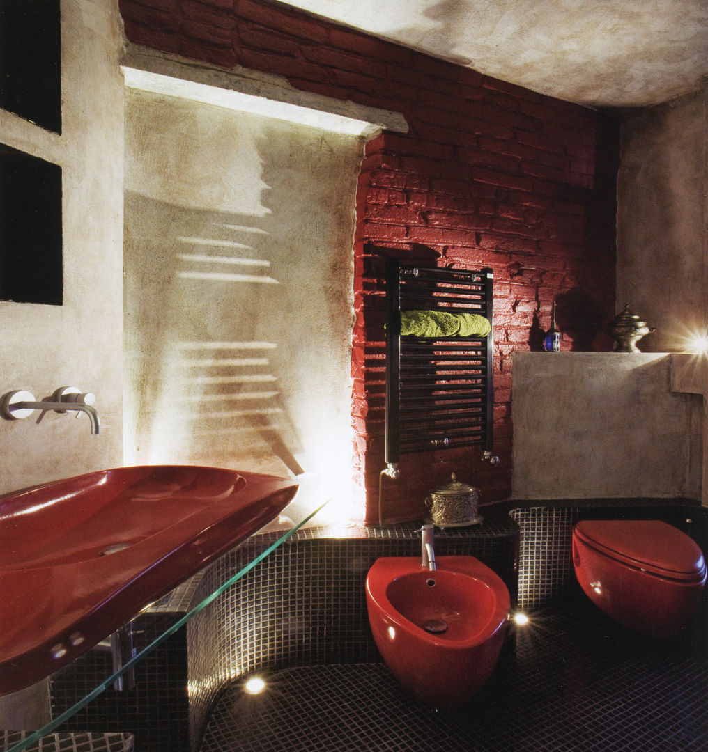 Luminosità avvolgente, Angelo Sabella Architetto Angelo Sabella Architetto Eclectic style bathroom