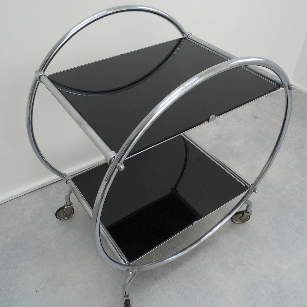 Art Deco Trolley Travers Antiques غرفة المعيشة Side tables & trays