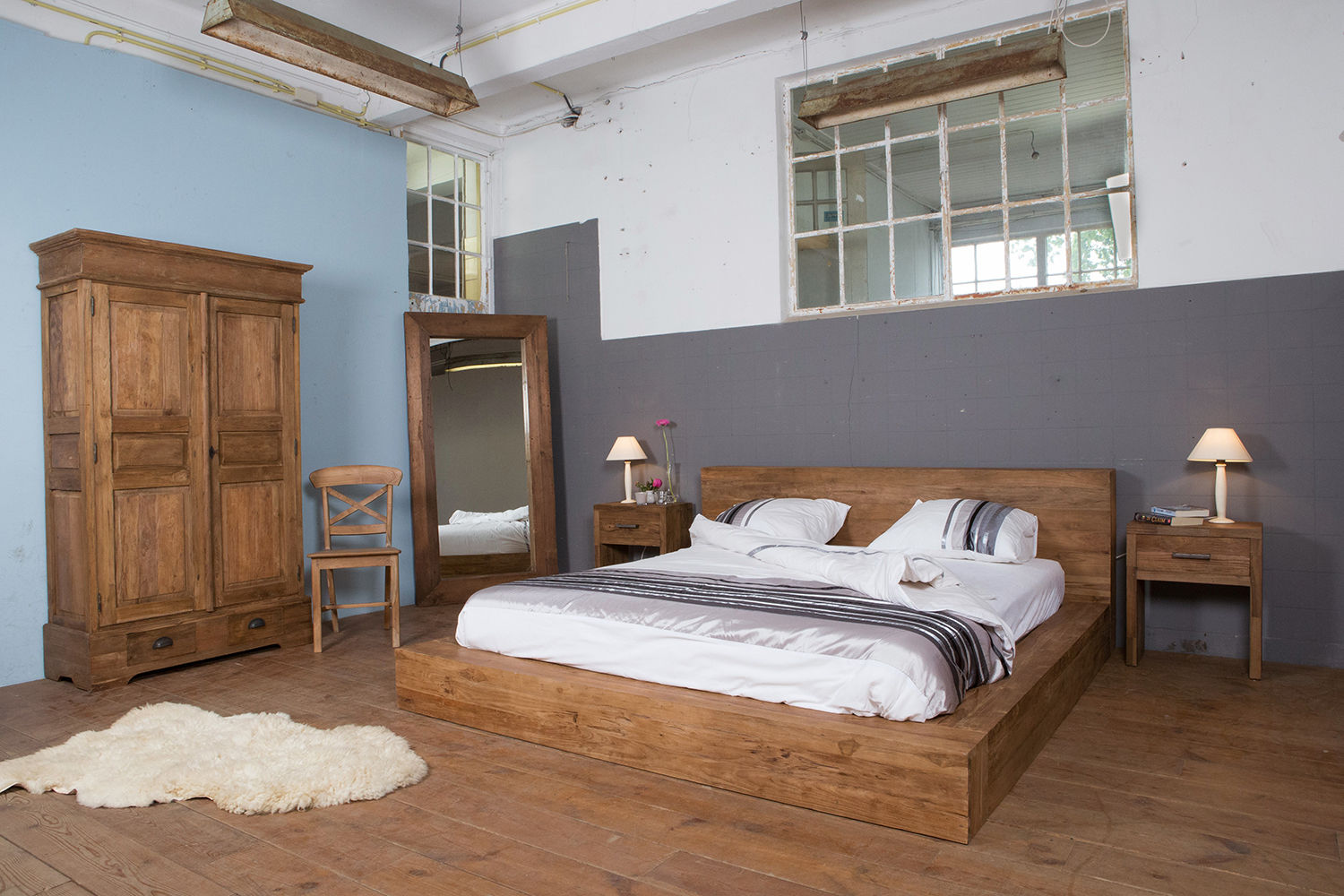 Teak meubels, Teak & Wood Teak & Wood Kolonyal Yatak Odası Yataklar & Yatak Başları