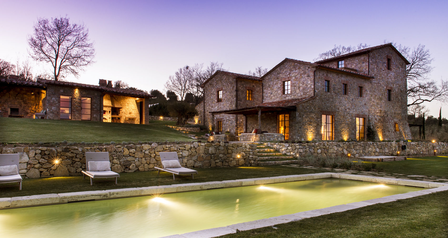 Une Villa Qui a des Inspirations Italienne: Toscane, dmesure dmesure Maisons méditerranéennes