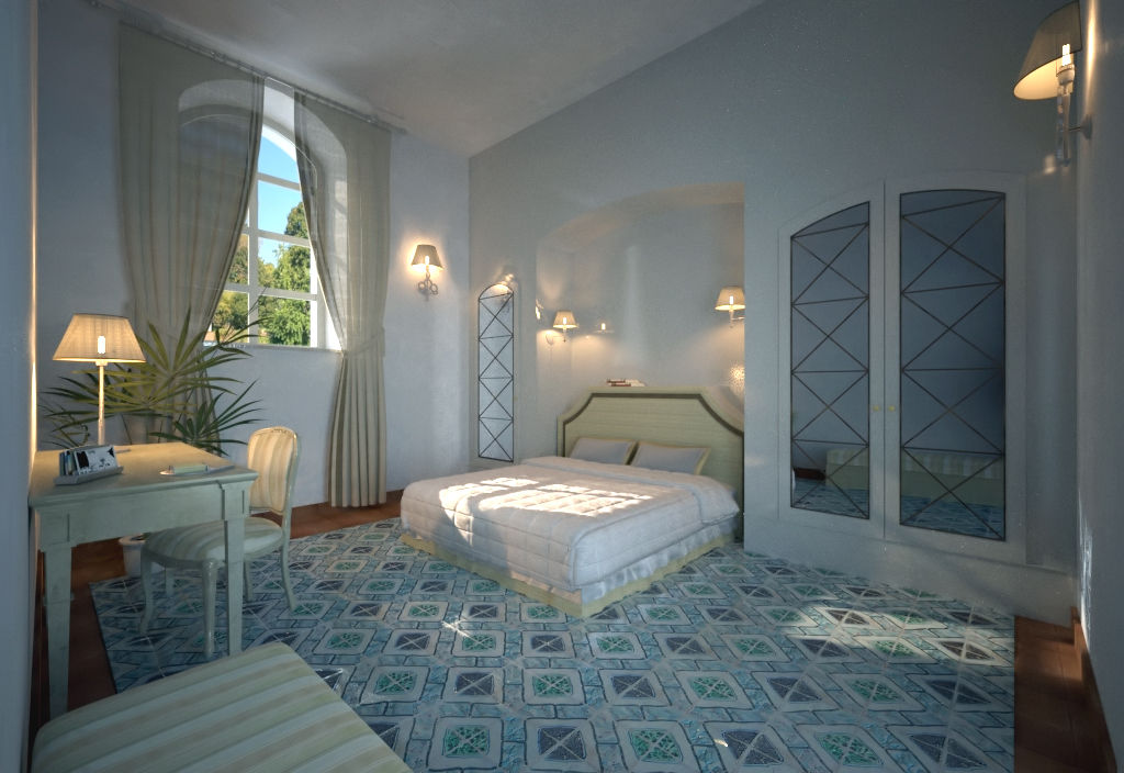 Una stanza per Villa Bonocore Maletto a Palermo, ARKTECH ARKTECH Dormitorios de estilo clásico Accesorios y decoración