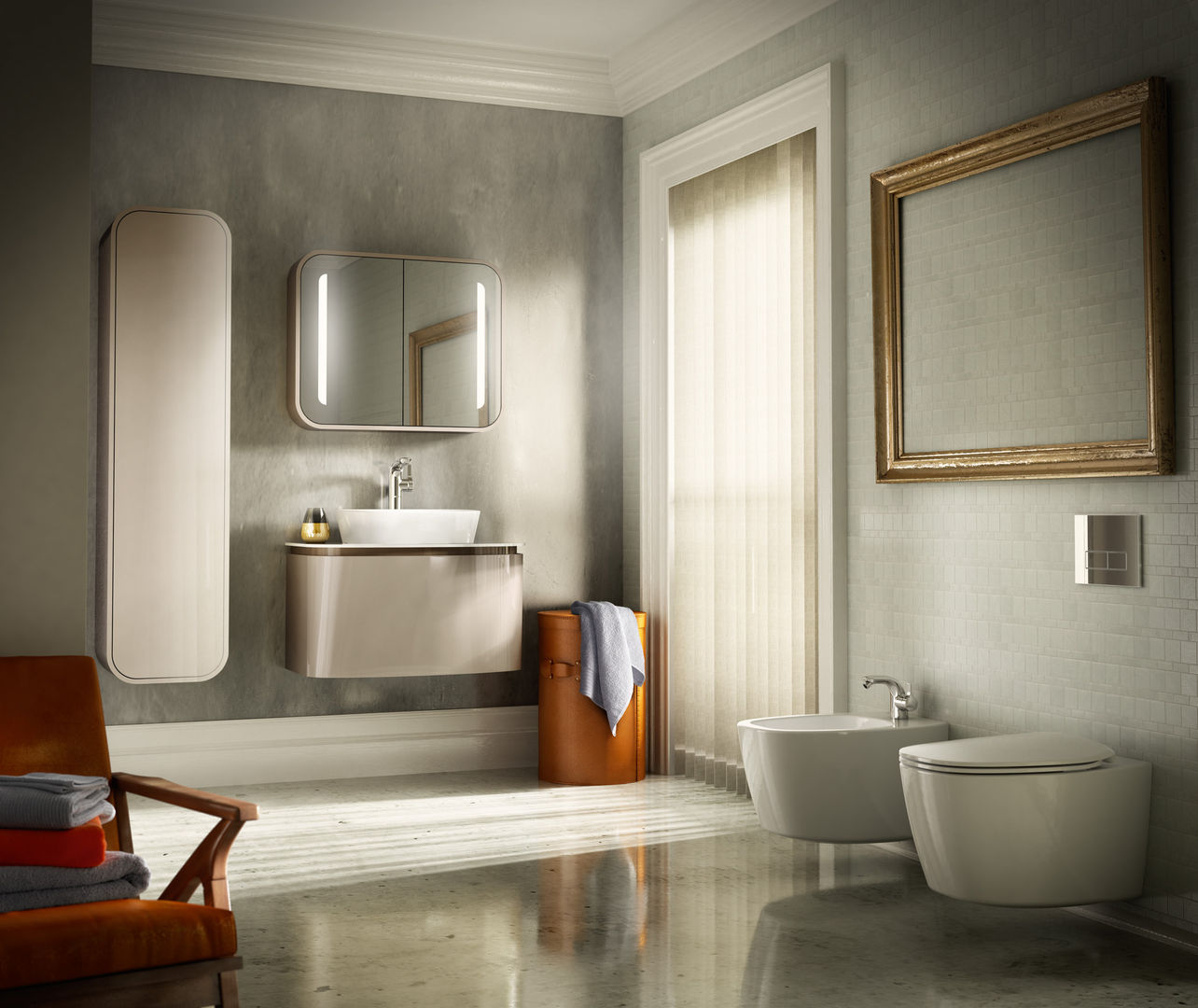 DEA, ideal standard ideal standard Modern style bathrooms Seating