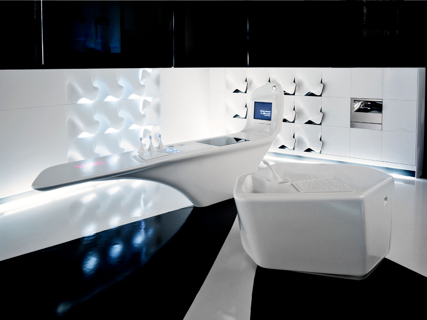 Z.Island by Zaha Hadid, ernestomeda ernestomeda Kitchen design ideas Bench tops