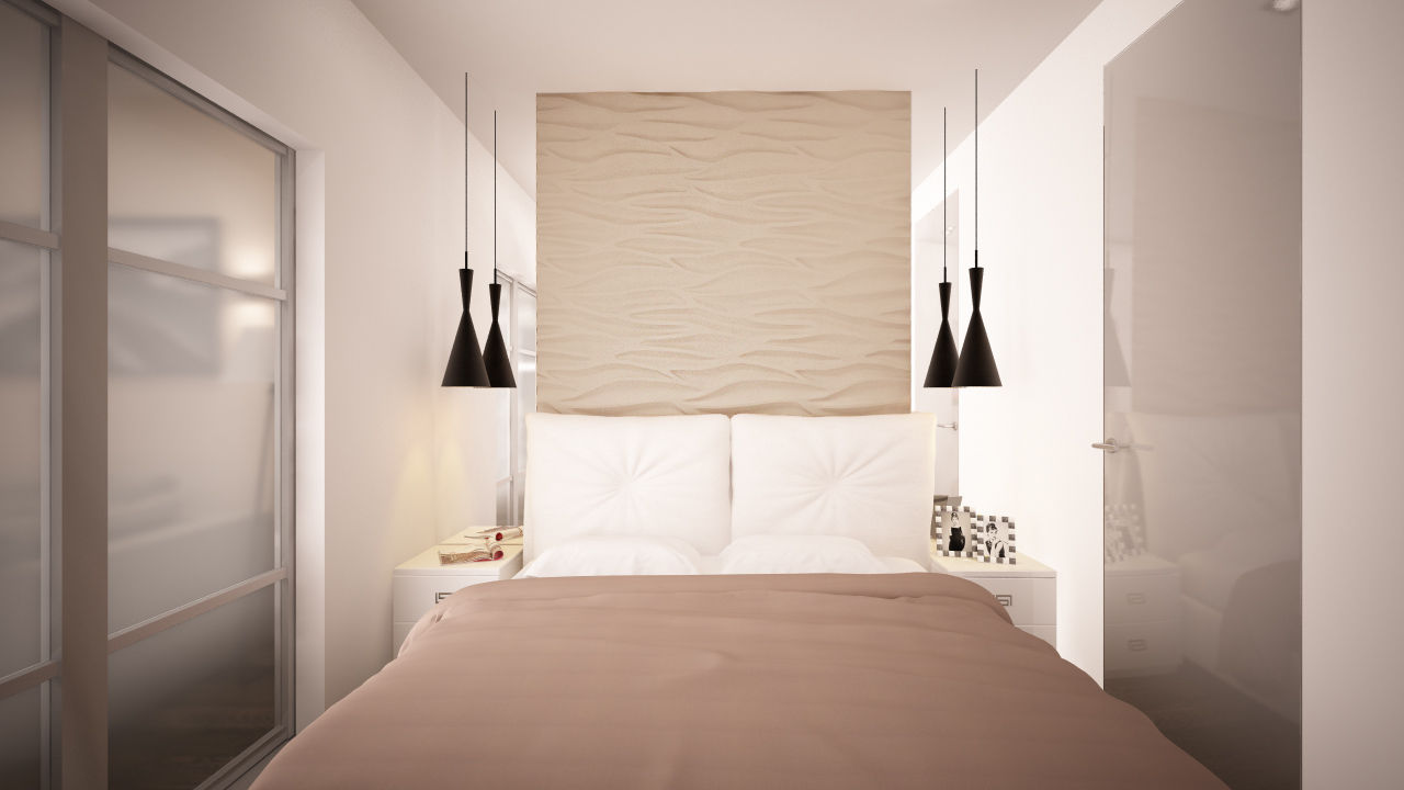 Проект однокомнатной квартиры - "Стиль современного города"., дизайн-бюро ARTTUNDRA дизайн-бюро ARTTUNDRA Minimalist bedroom