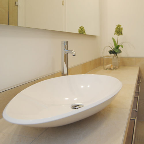 Umbau eines Badezimmers, FÜRST ARCHITECTS GmbH FÜRST ARCHITECTS GmbH Minimalist bathroom Sinks