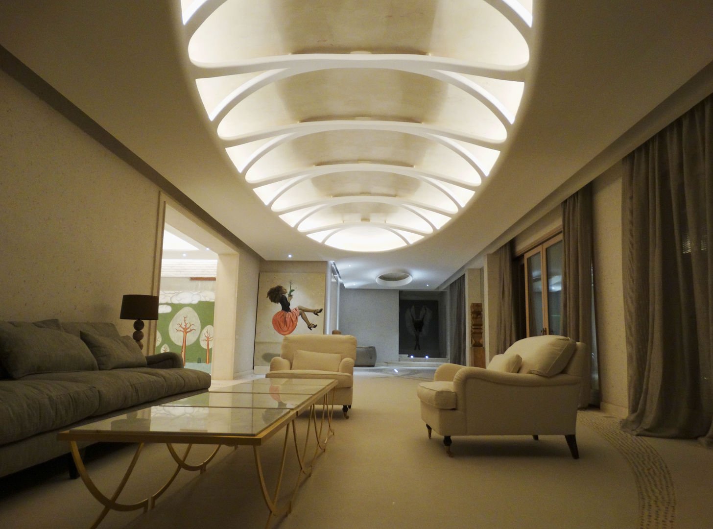 Riyadh House, arqflores / architect arqflores / architect Ruang Keluarga Modern