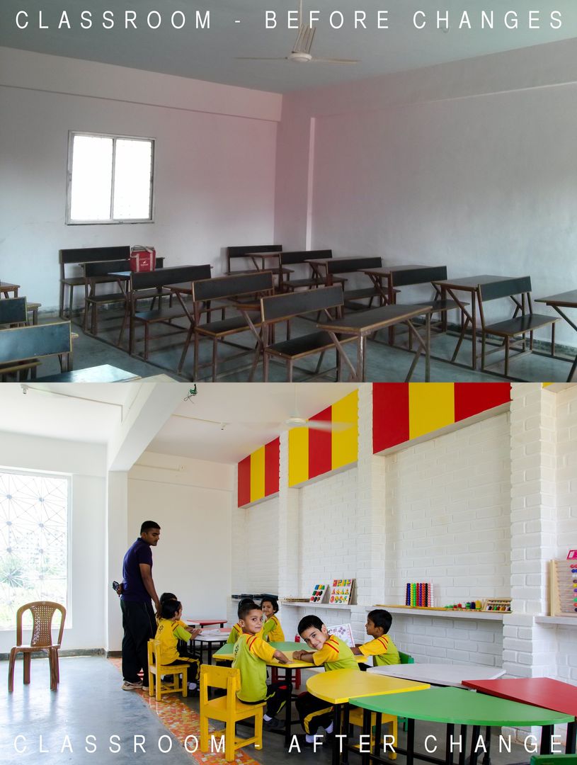 Kindergarten school in Baner, M+P Architects Collaborative M+P Architects Collaborative