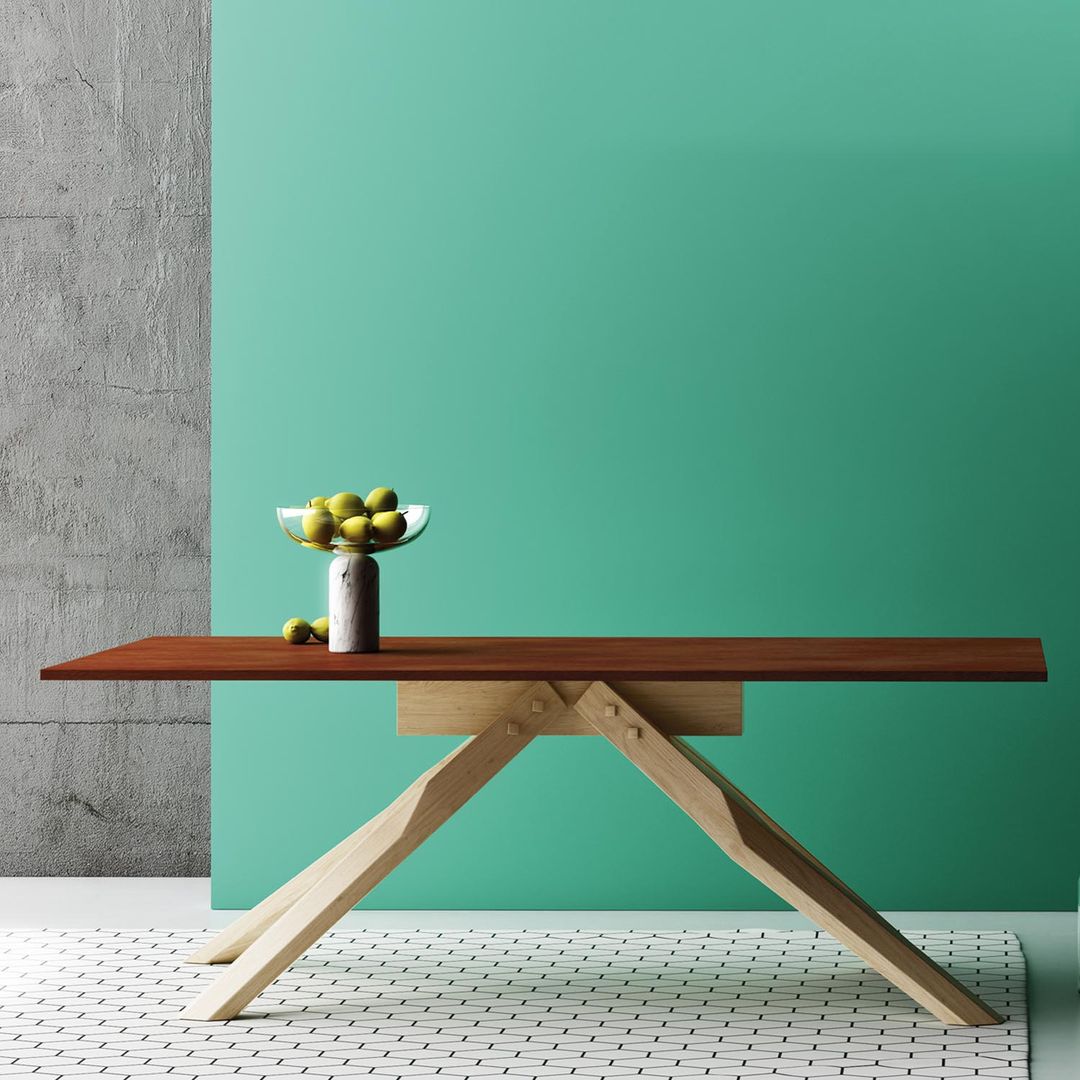 'Horizon' solid wood dining table by Imperial Line homify 餐廳 桌子
