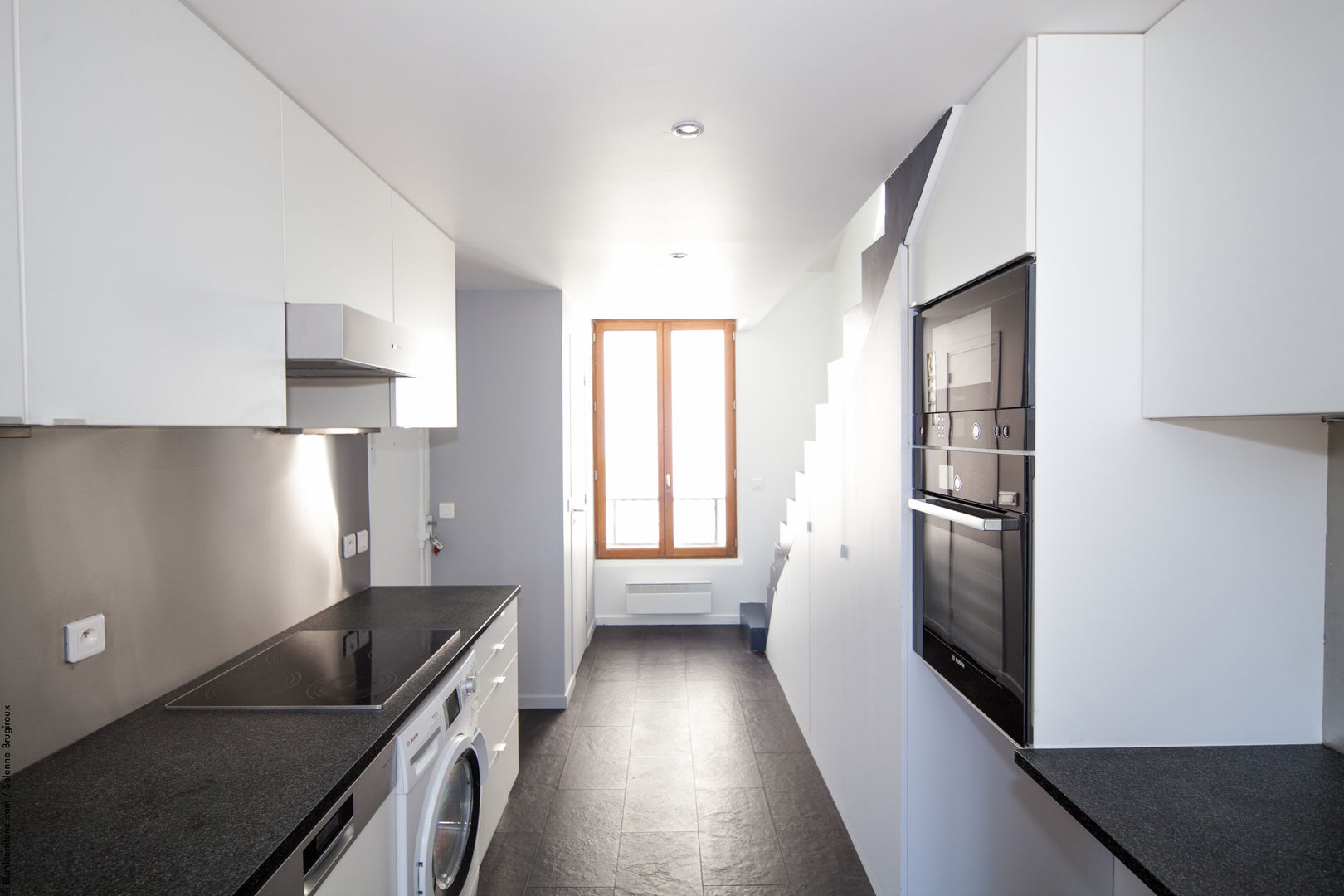 Duplex Lumineux, Solenne Brugiroux Architecte Solenne Brugiroux Architecte 現代廚房設計點子、靈感&圖片