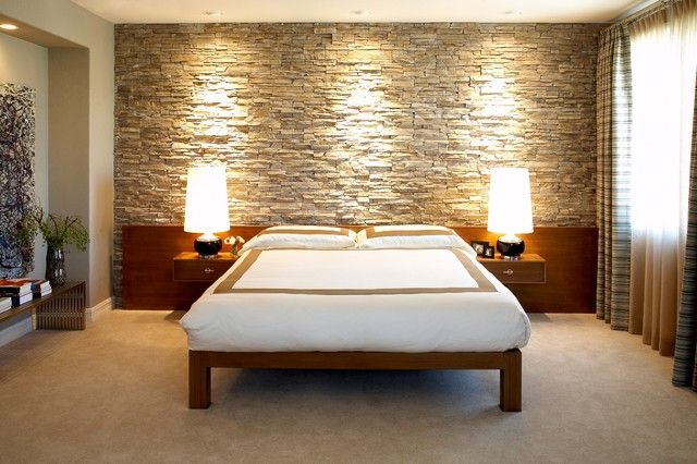 Interiors can also be beautified by simple stone techniques DT Asian style bedroom