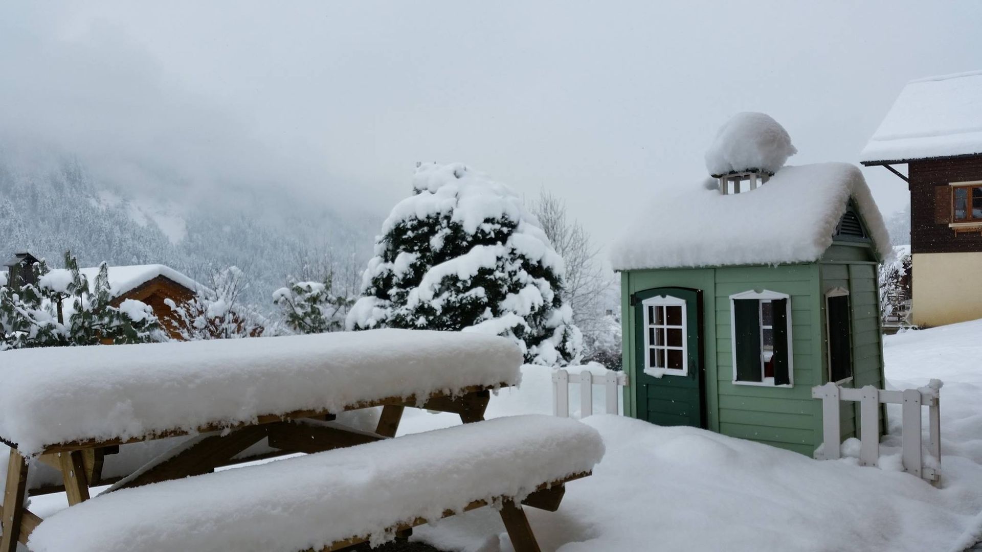 Children's Playhouse Deep Winter Snow Selwood Products Ltd Garden