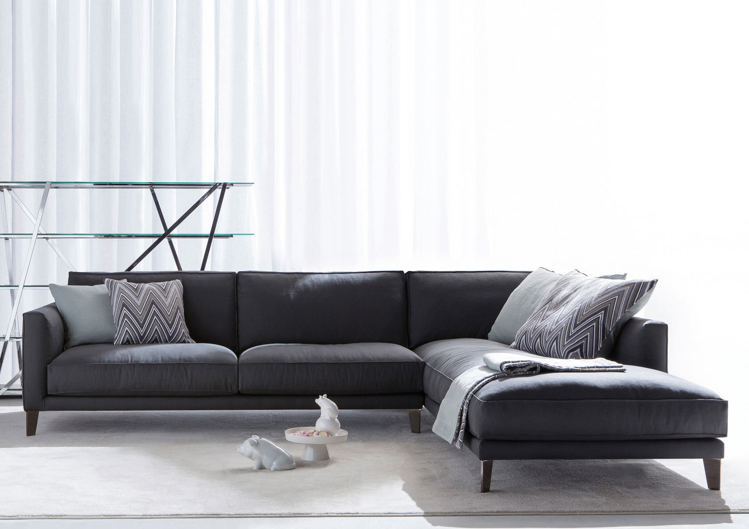 Divano componibile in lino Time Break, BertO BertO Modern Living Room Sofas & armchairs