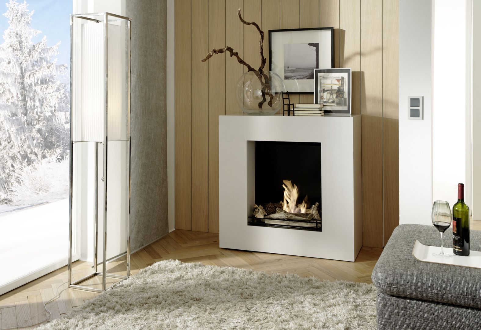 Moderne Kamine - Elektrokamine + Ethanolkamine, Kamin-Design GmbH & Co KG Kamin-Design GmbH & Co KG Ruang Keluarga Modern MDF Fireplaces & accessories